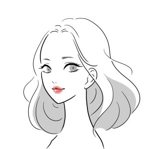 女性の美容系イラスト