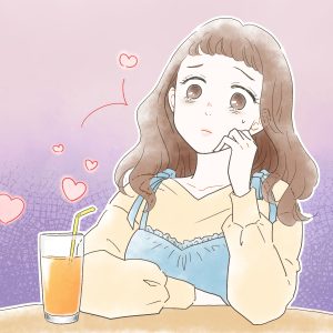困っている女性のイラスト