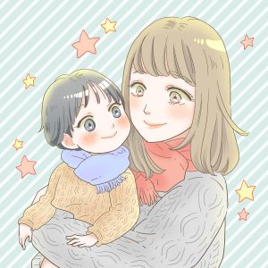 親子のイラスト