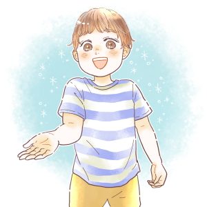 可愛い男の子の似顔絵イラスト