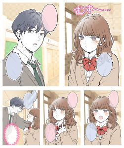 高校生男女のイラスト